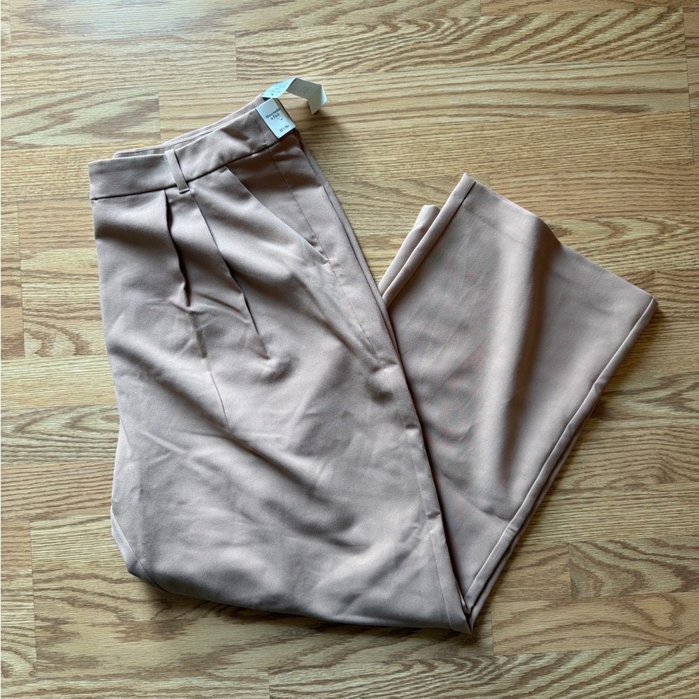 Abercrombie & Fitch Curve Love Tan Pants